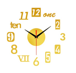 Reloj acrílico 3D con números