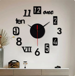 Reloj acrílico 3D con números