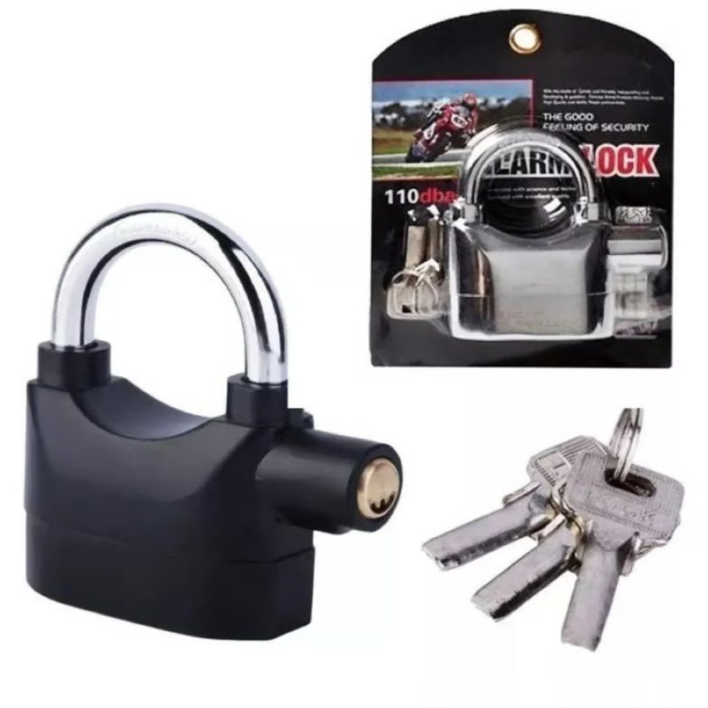 Candado alarma ultra resistente.