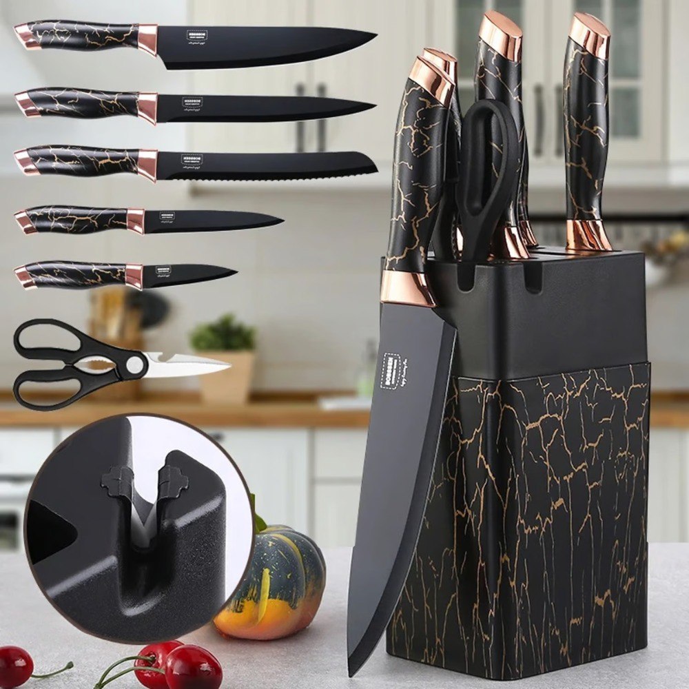 Set de cuchillos negro