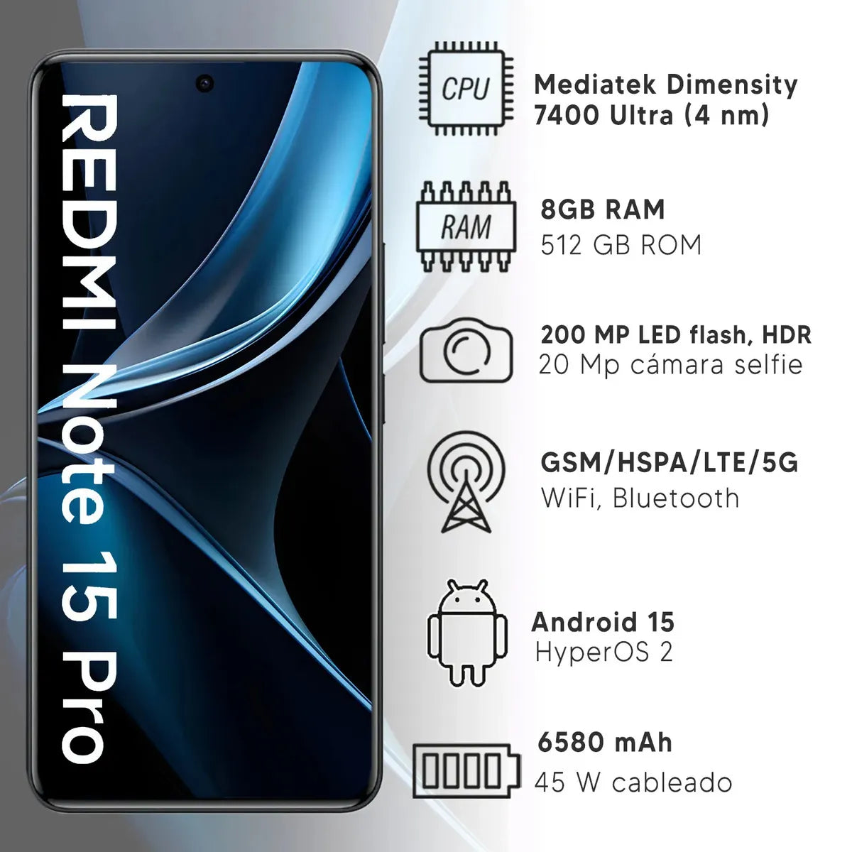 CELULAR REDMI NOTE PRO 5G 8/512