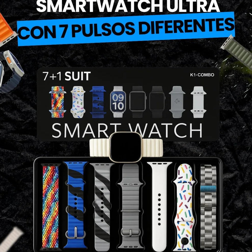 mart Watch CS20 7+1 con Correas Intercambiables