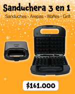 Sanduchera 3 en 1