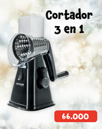 Cortador Multifuncional Manual – 3 Cuchillas Intercambiables