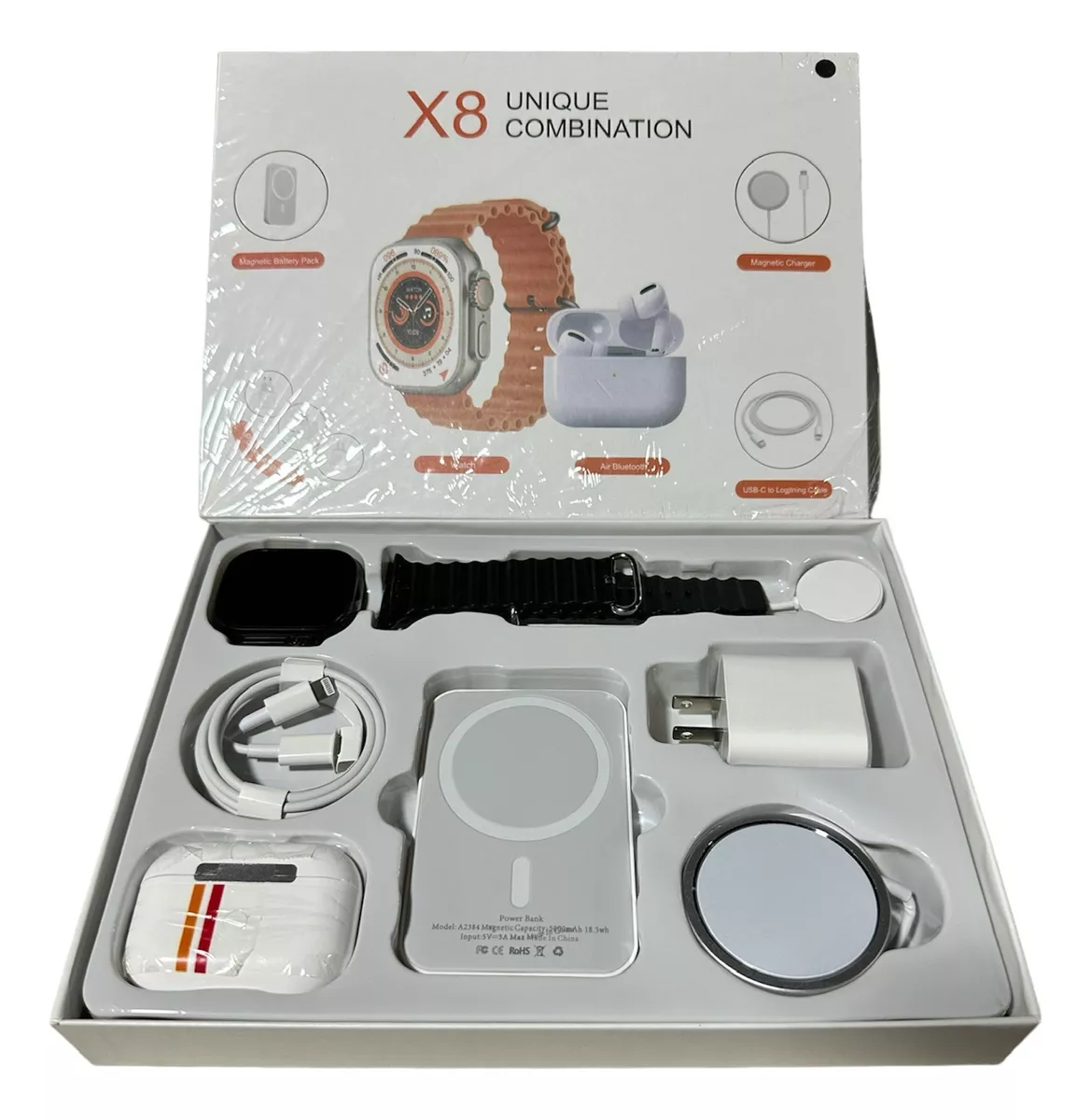 RELOJ X8 WACHT AUDIFONOS POWER COMBO