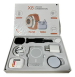RELOJ X8 WACHT AUDIFONOS POWER COMBO