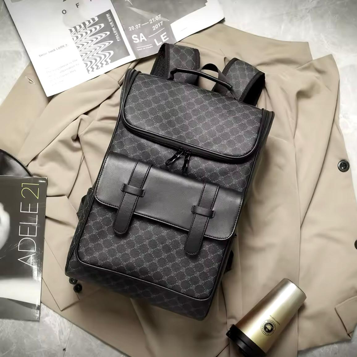 Morral Unisex Negro Estampado