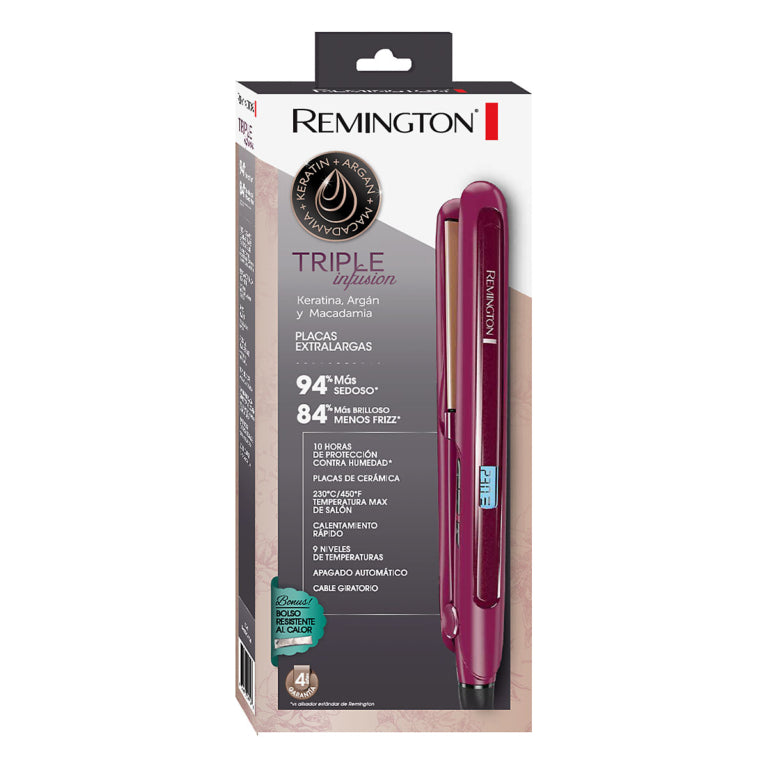 Plancha Remington Triple Infusión