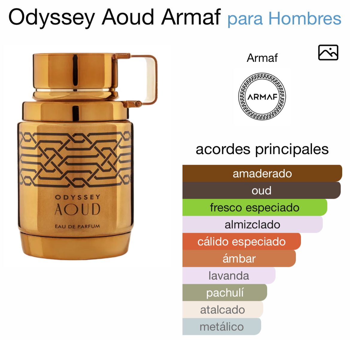 Perfume Odyssey Aoud Armaf