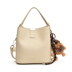 Bolso Bucket Crema Ref:1357