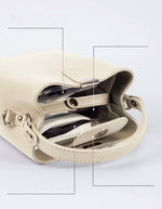 Bolso Bucket Crema Ref:1357