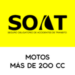 SOAT MOTOS MÁS DE 200 CC