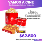 Combo Confitería Cine: 2