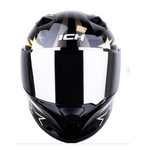 CASCO ICH 503 ED ATLETICO NACIONAL Más Campeón Negro Verde/Visor Plata