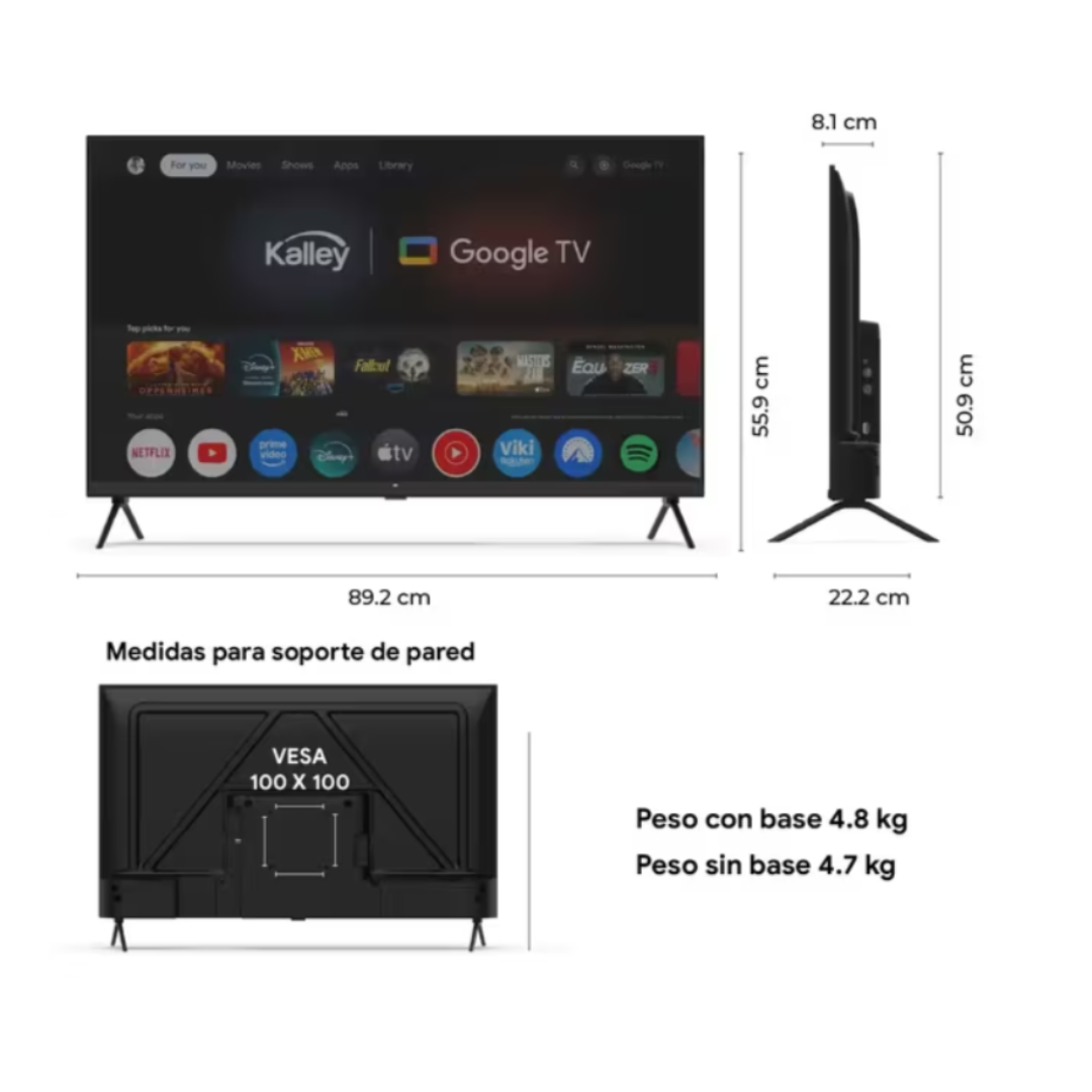 Televisor Kalley 40” Smart