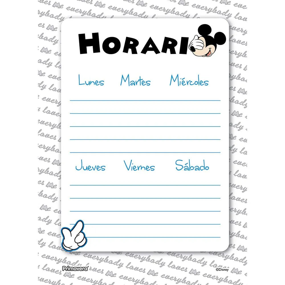 Agenda Planeador Mickey Mouse