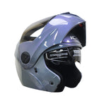 CASCO ABATIBLE ICH 3110 SOLID CAMALEÓN PLATA