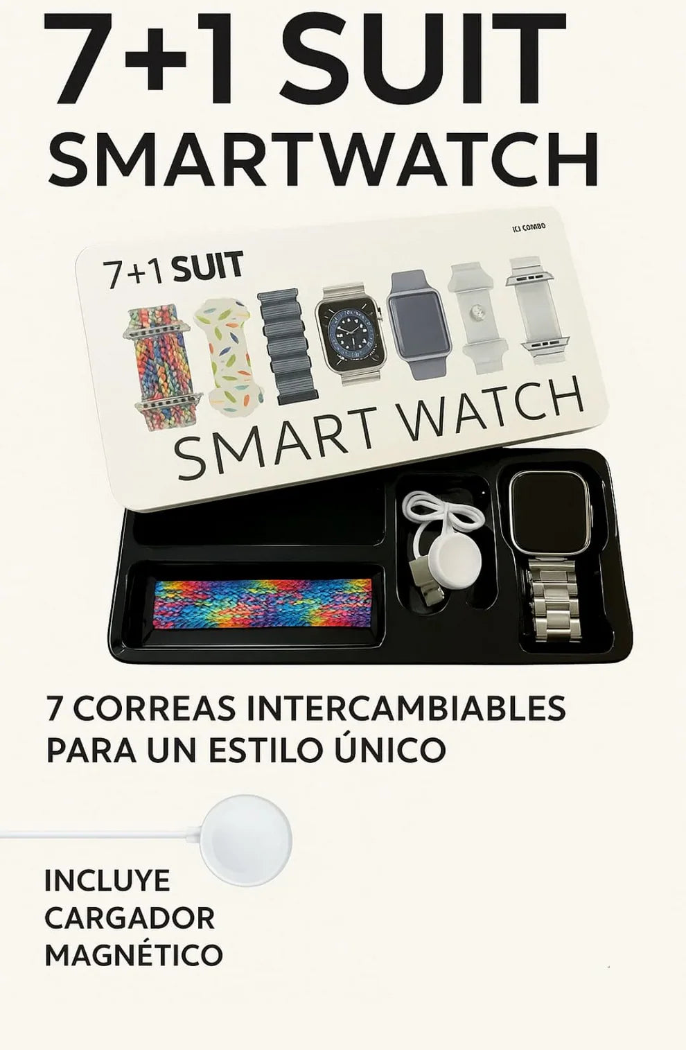 mart Watch CS20 7+1 con Correas Intercambiables