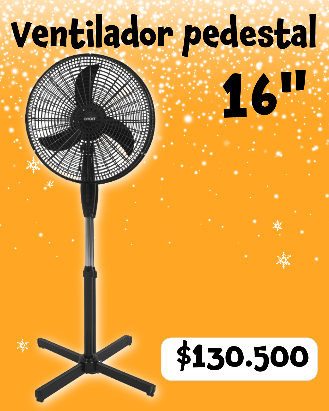 Ventilador de pedestal 16"