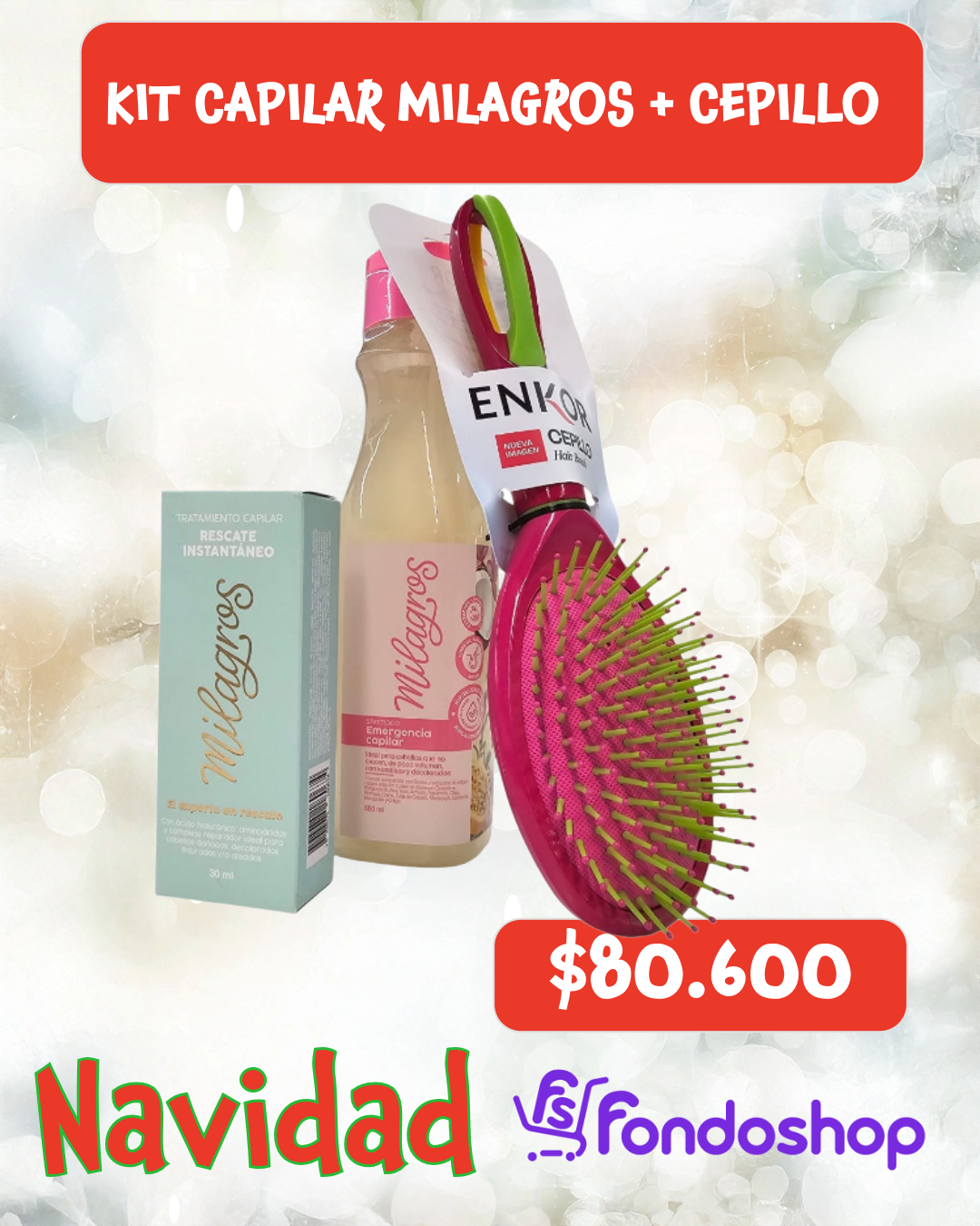 Kit Capilar Milagros + Cepillo