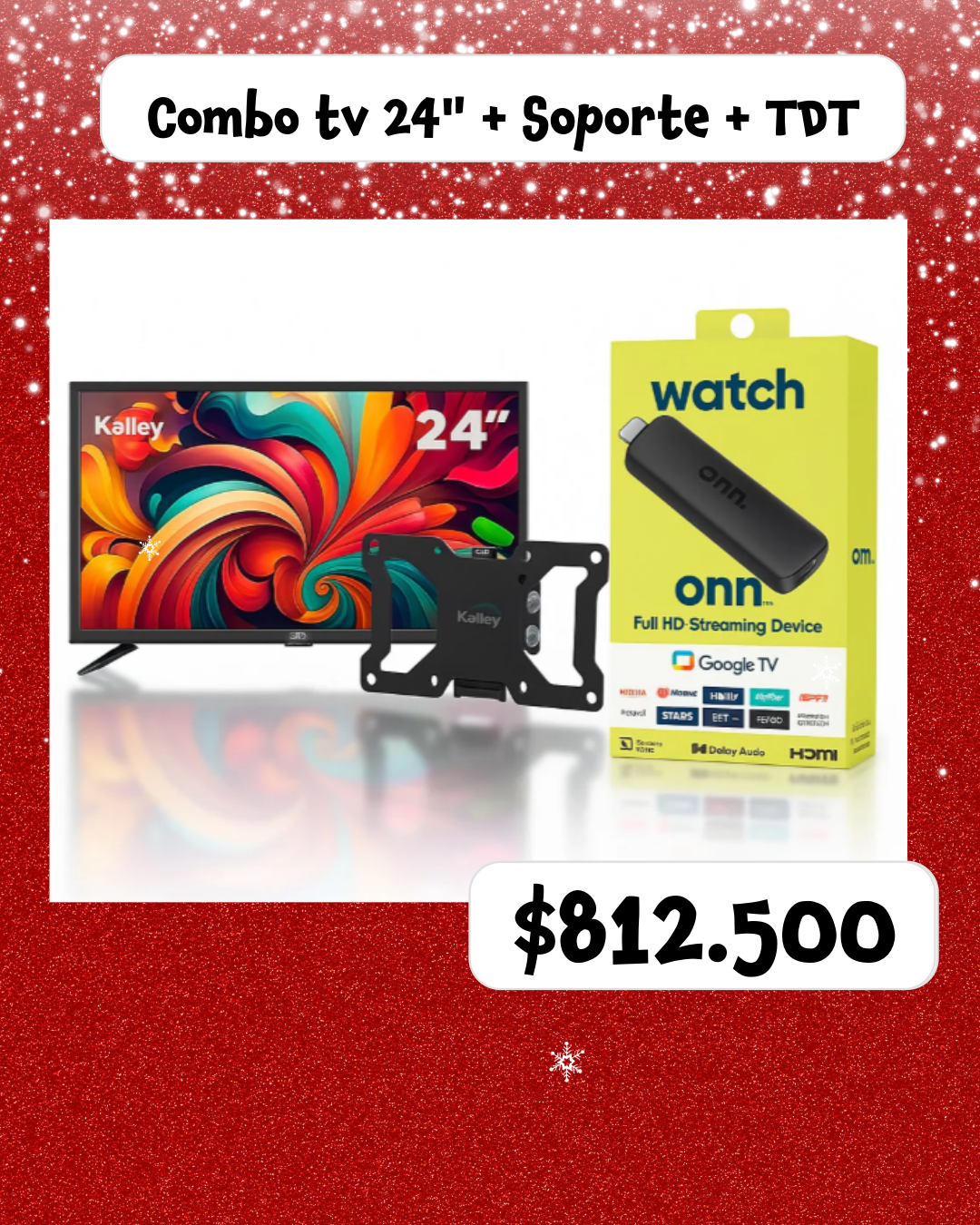 Combo Tv 24" * Televiso Kalley 24"Con TDT Digital