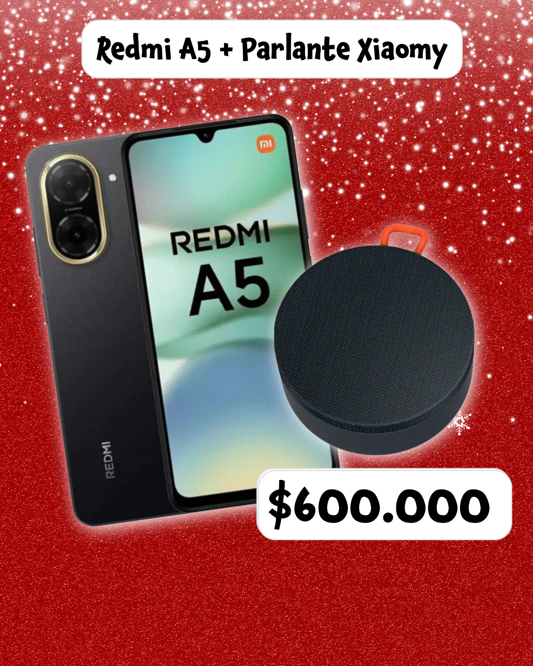 Combo Redmi A5 + Mini Parlante Xiaomy