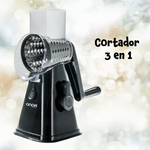 Cortador Multifuncional Manual – 3 Cuchillas Intercambiables