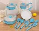 Set Ollas Antiadherentes + cucharas de cocina