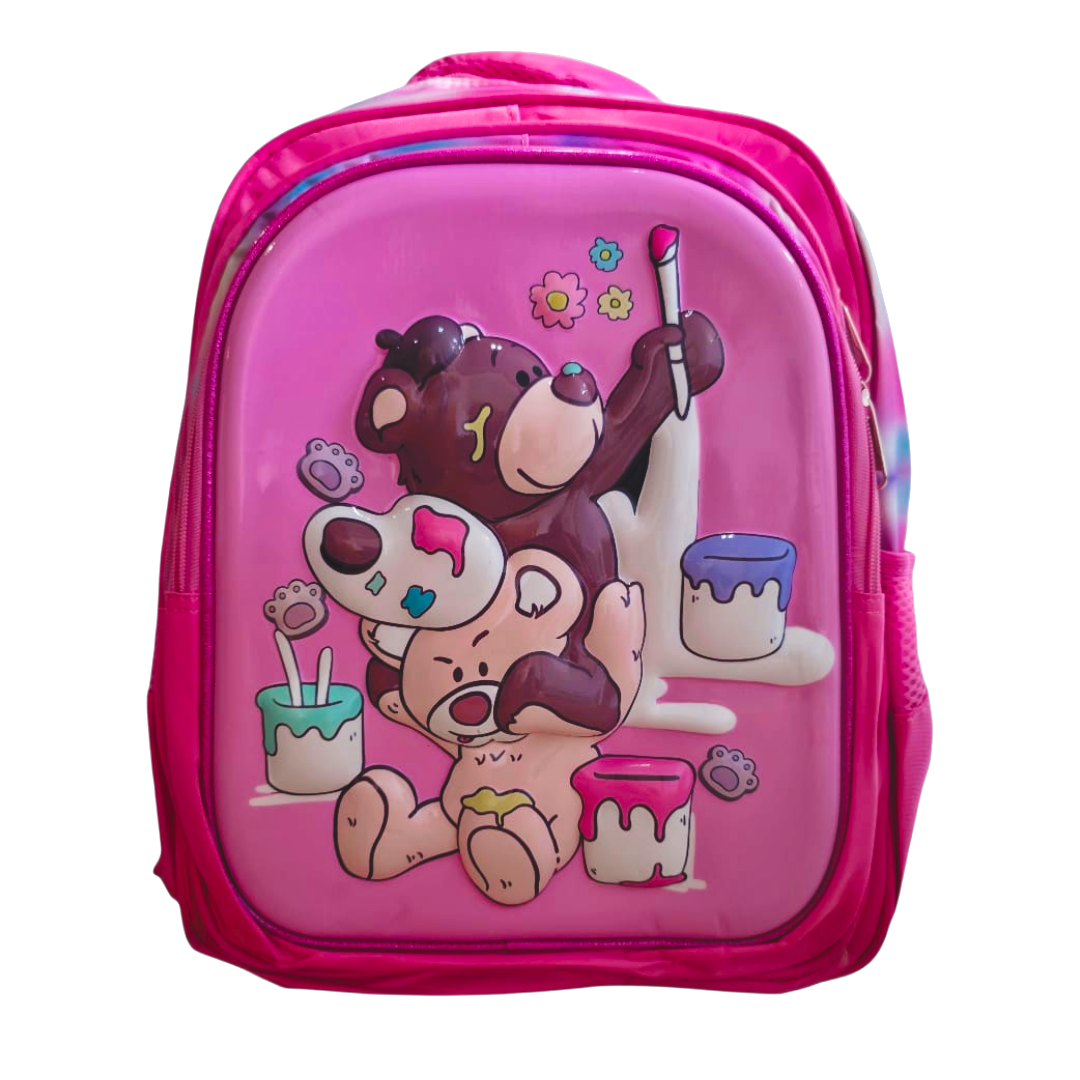 Morral 2D rosado con ositos