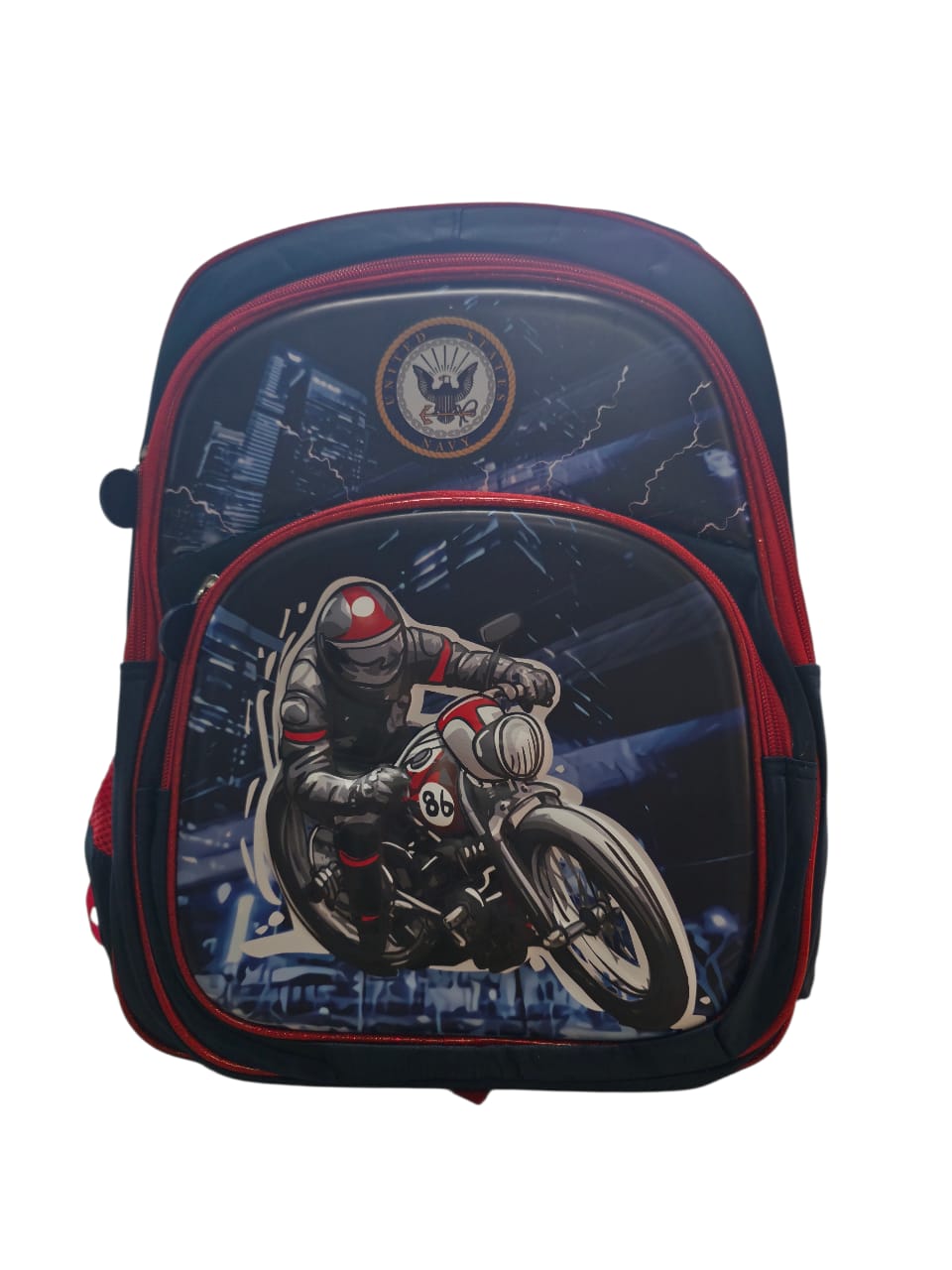 Morral estampado moto