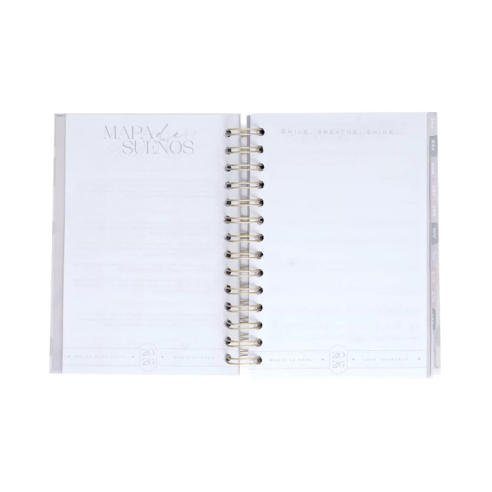 Agenda Diaria Kiut 2026 Black And White