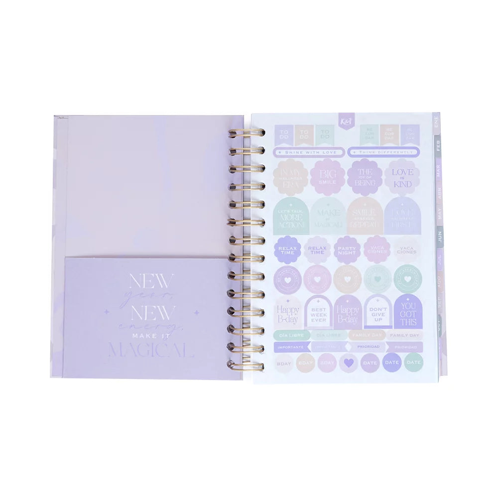 Agenda Diaria Kiut 2026 Flowers