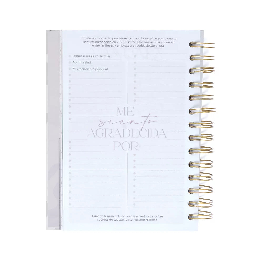 Agenda Diaria Kiut 2026 Flowers