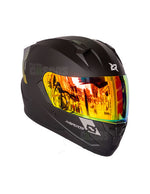 CASCO INTEGRAL XSPORTS M67 NEGRO MATE VISOR ROJO