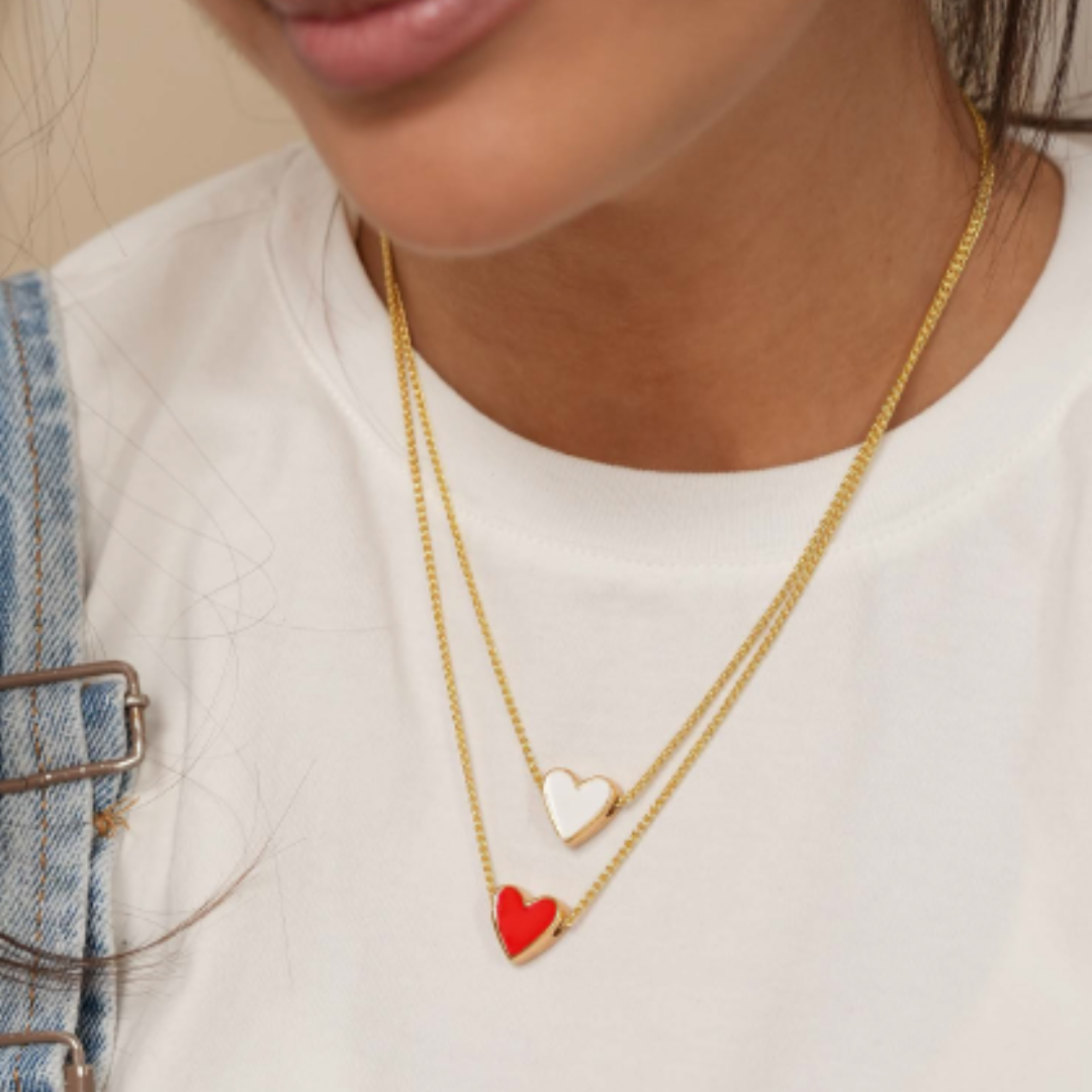 Cadena Corazón Pintado