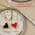 Cadena Corazón Pintado