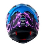 CASCO INTEGRAL SHAFT PRO 610 EVO EXO MORADO AZUL VISOR AZUL