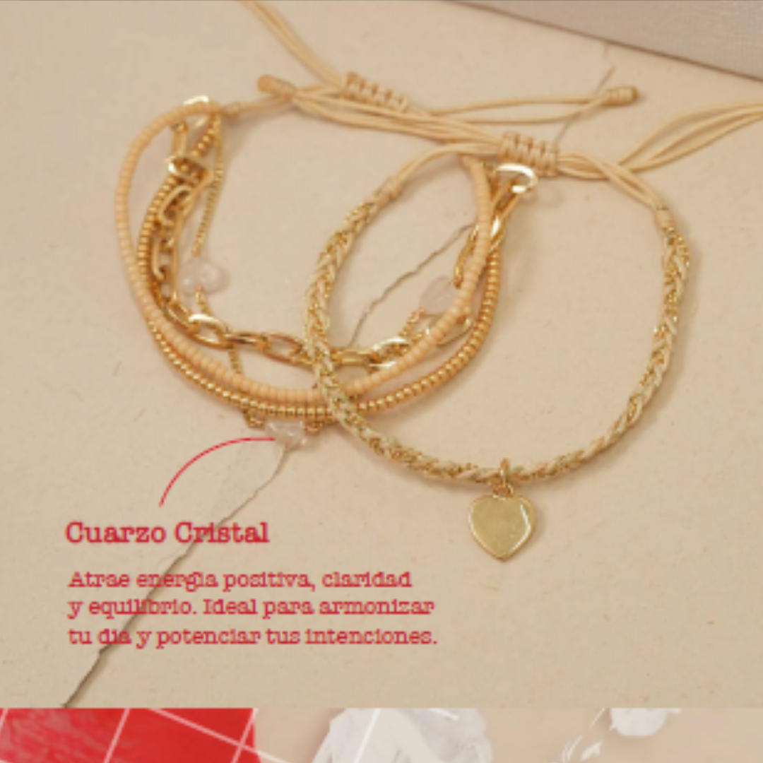 Pulsera Cuarzo Cristal