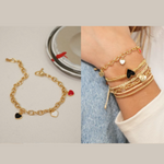 Pulsera Multicorazones
