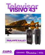 Televisor visivo 43" + parlante Kalley
